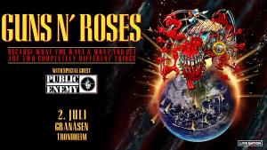 Guns n' Roses poster with date - 2nd July