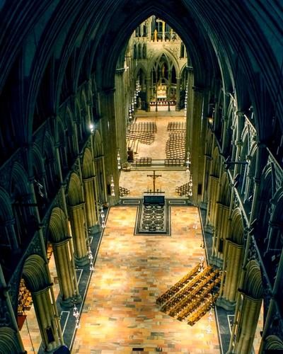 Nidaros Cahedral interior - photo taken from high up