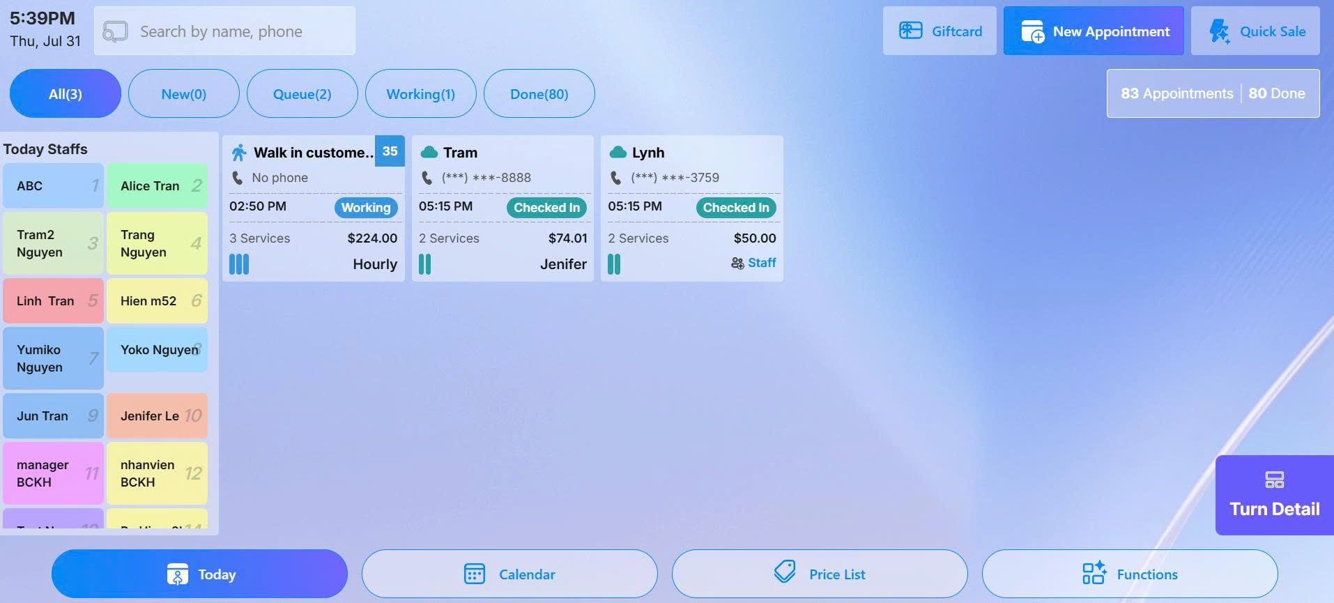 SmartSalon POS preview