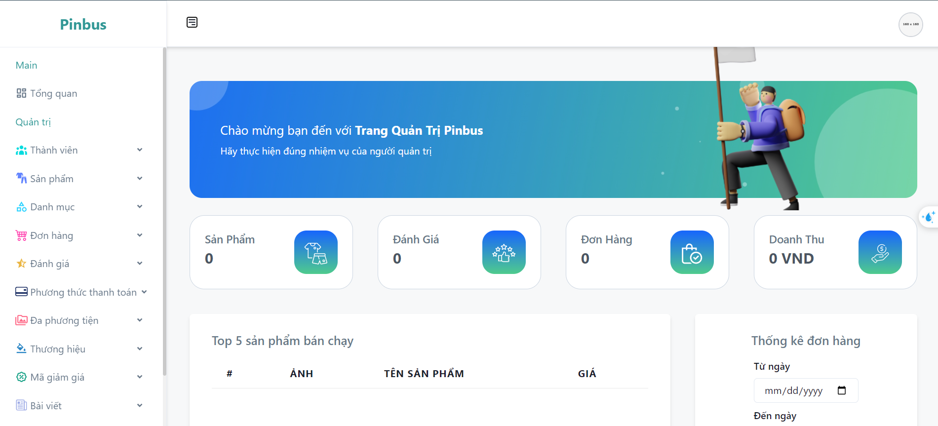 Pinbus Web Admin preview