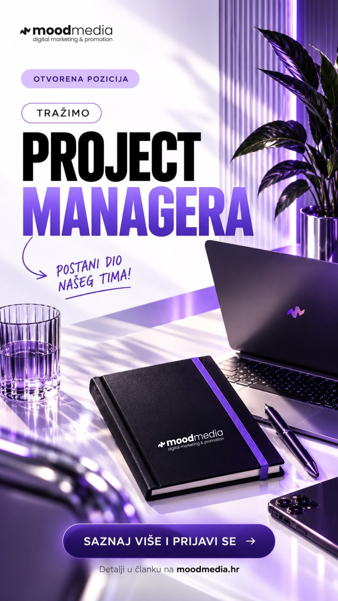 TRAŽIMO PROJECT MANAGERA: Postani dio MOOD Media tima!