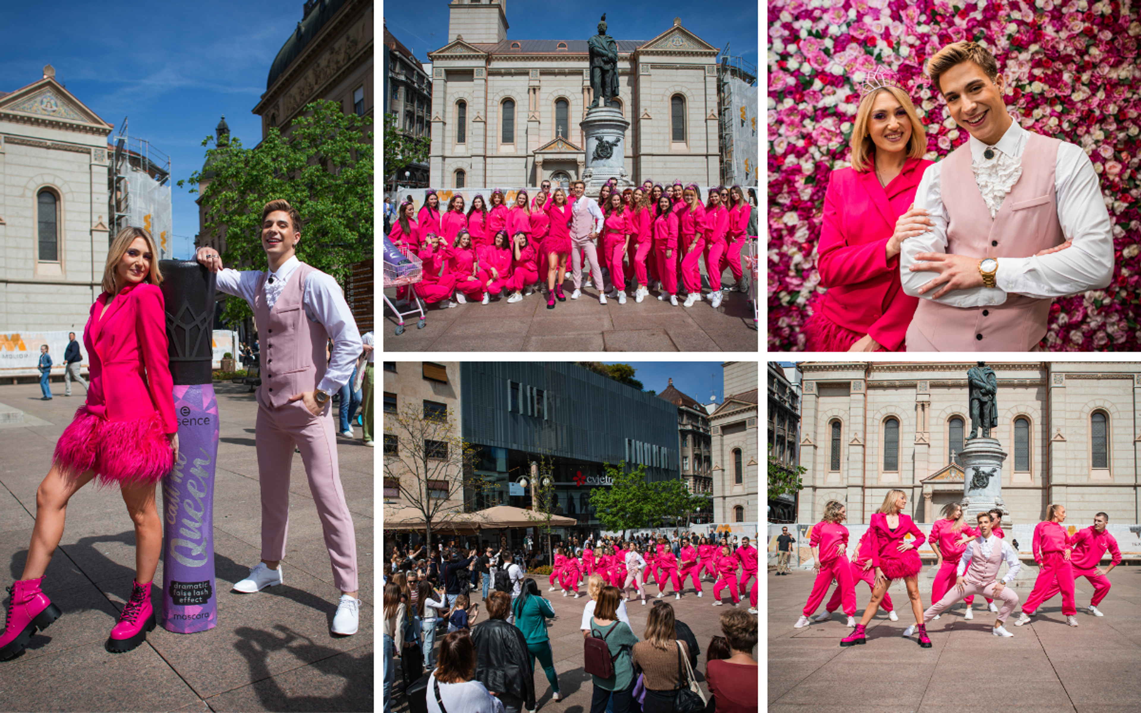 Prvi 'flash mob' kojim smo predstavili essence 'Call me Queen' maskaru bio je spektakularan: 'Pregršt pozitive i sretnih lica u centru Zagreba'