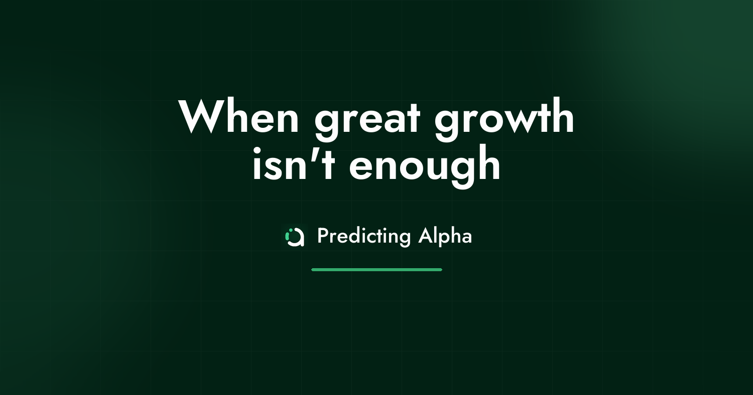 When great growth isn't enough