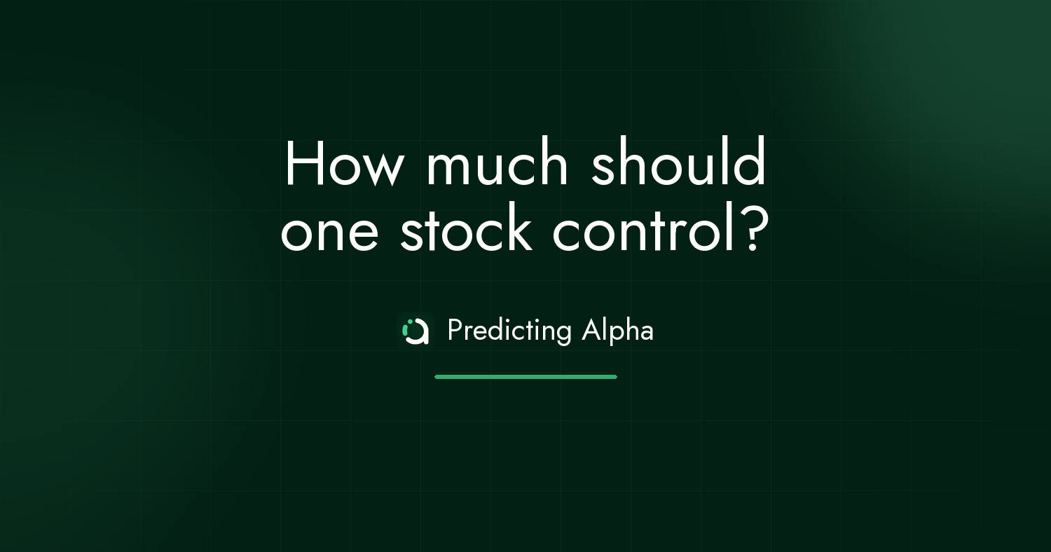 How much should one stock control?