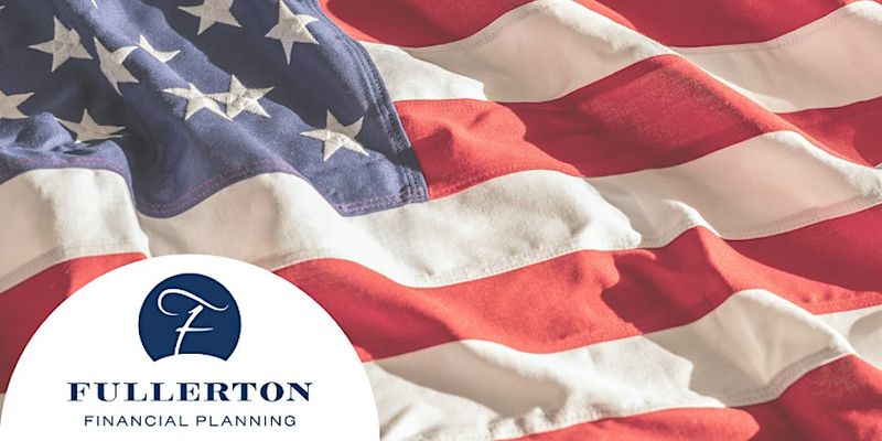 American flag with the Fullerton Financial Planning mark