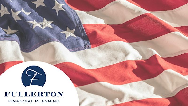 American flag with the Fullerton Financial Planning mark