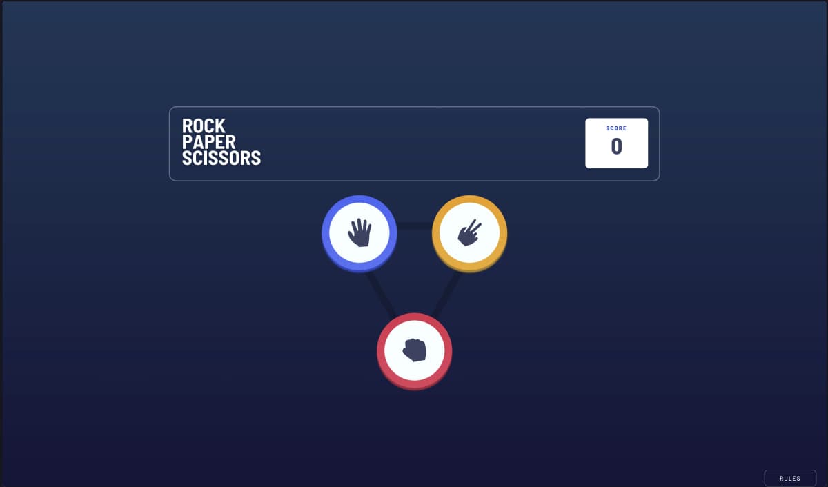 Rock paper and scissors game