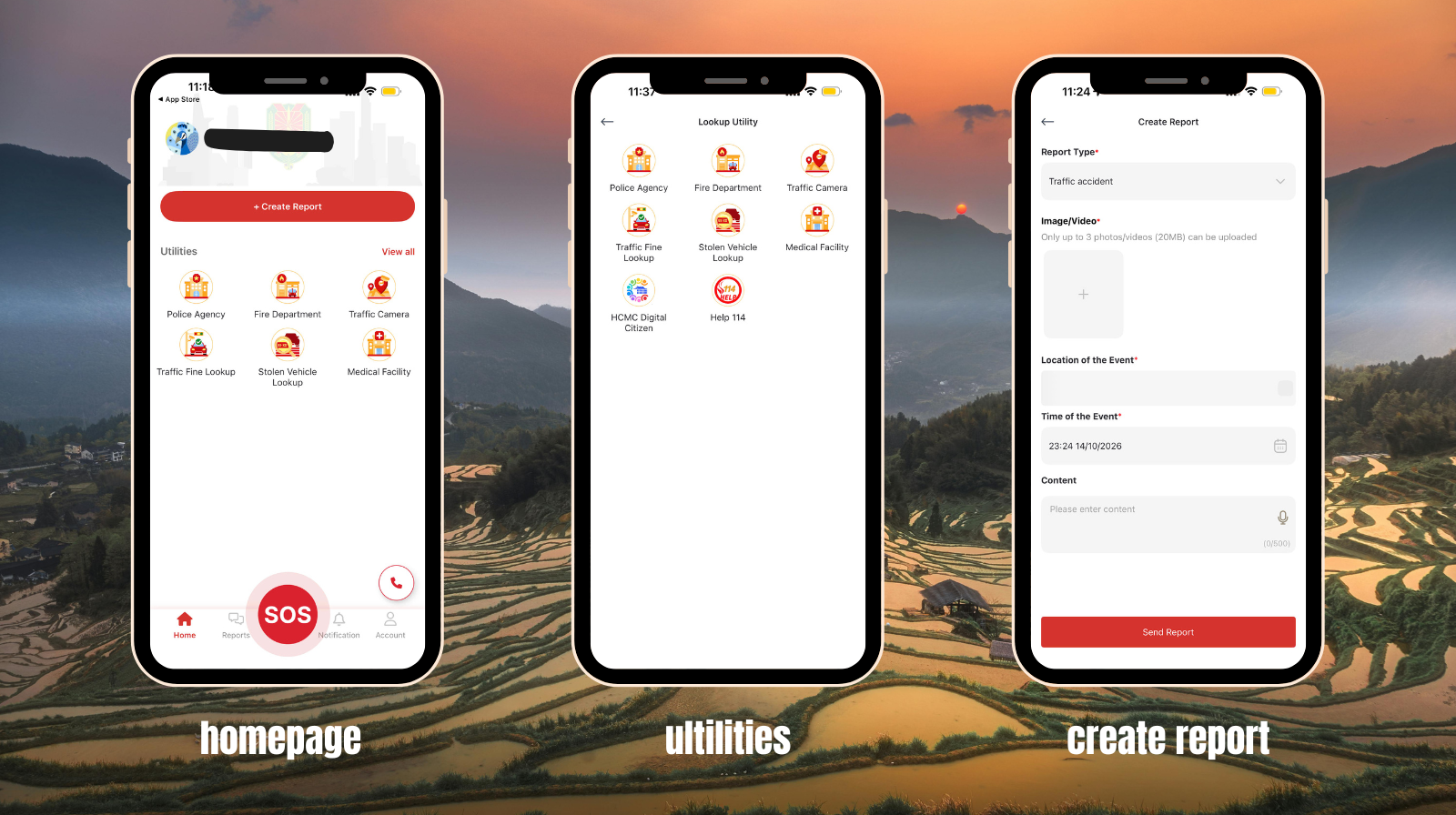 HCMC emergency app