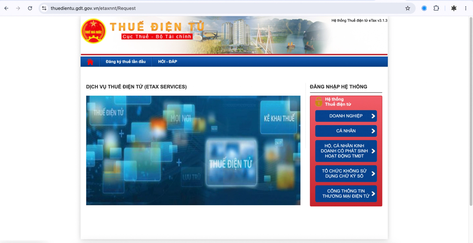 Etax Portal for Individuals and Businesses