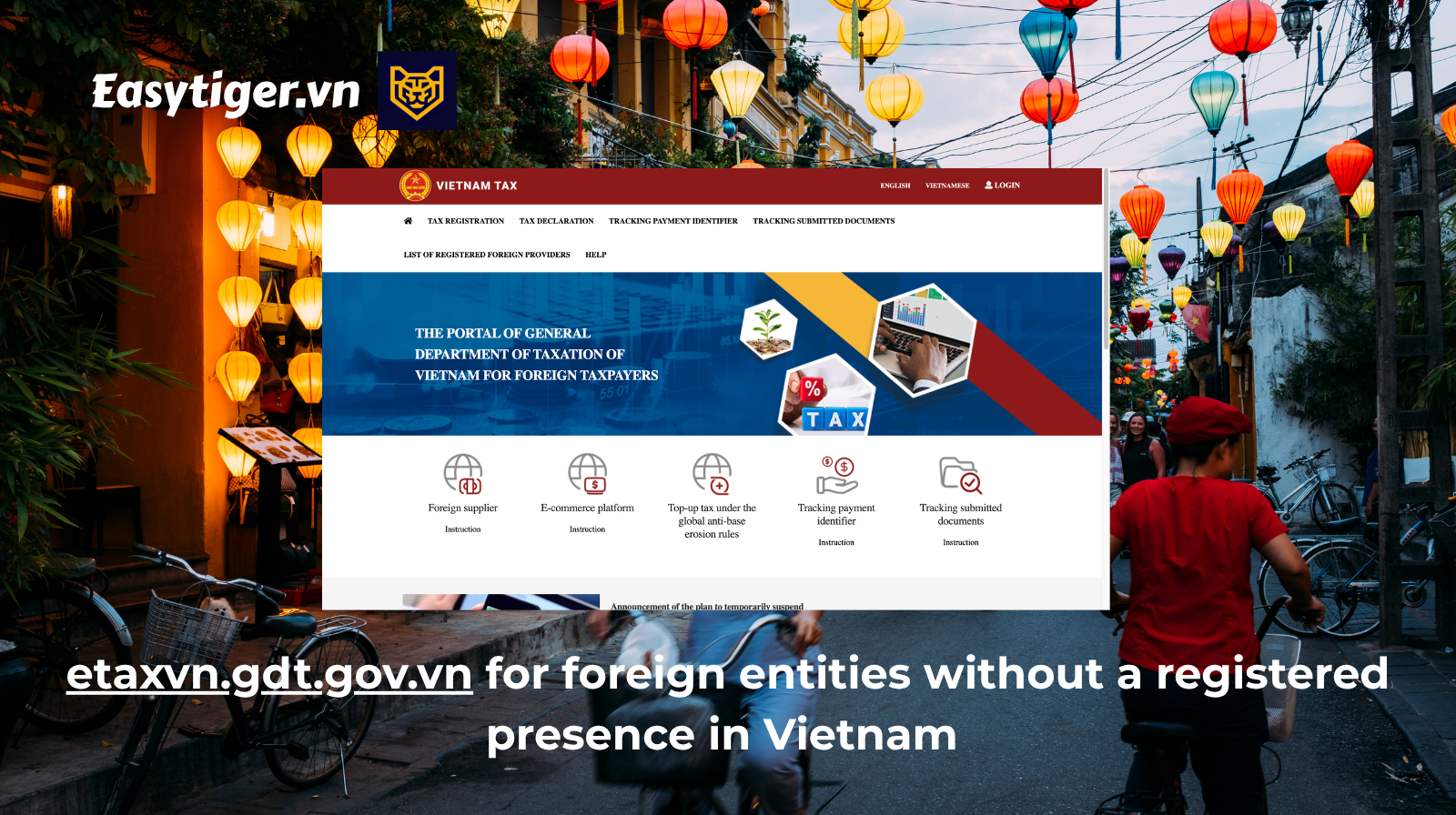 Etaxvn for foreign entities without a registered presence in Vietnam