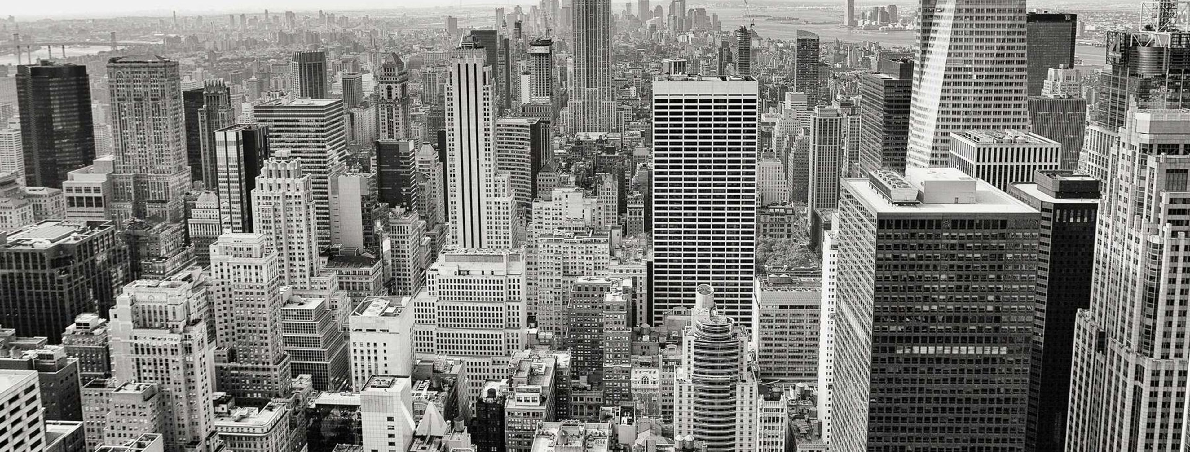 Suburban pharmacy storefront and transit stop
