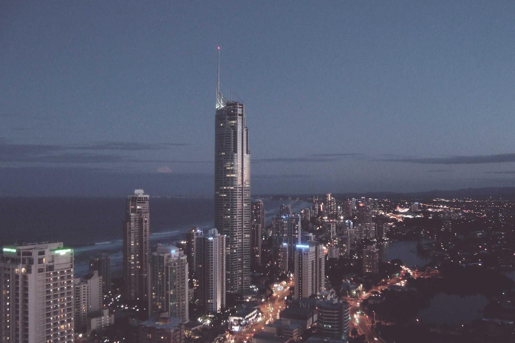 Passenger train arriving at a modern station platform