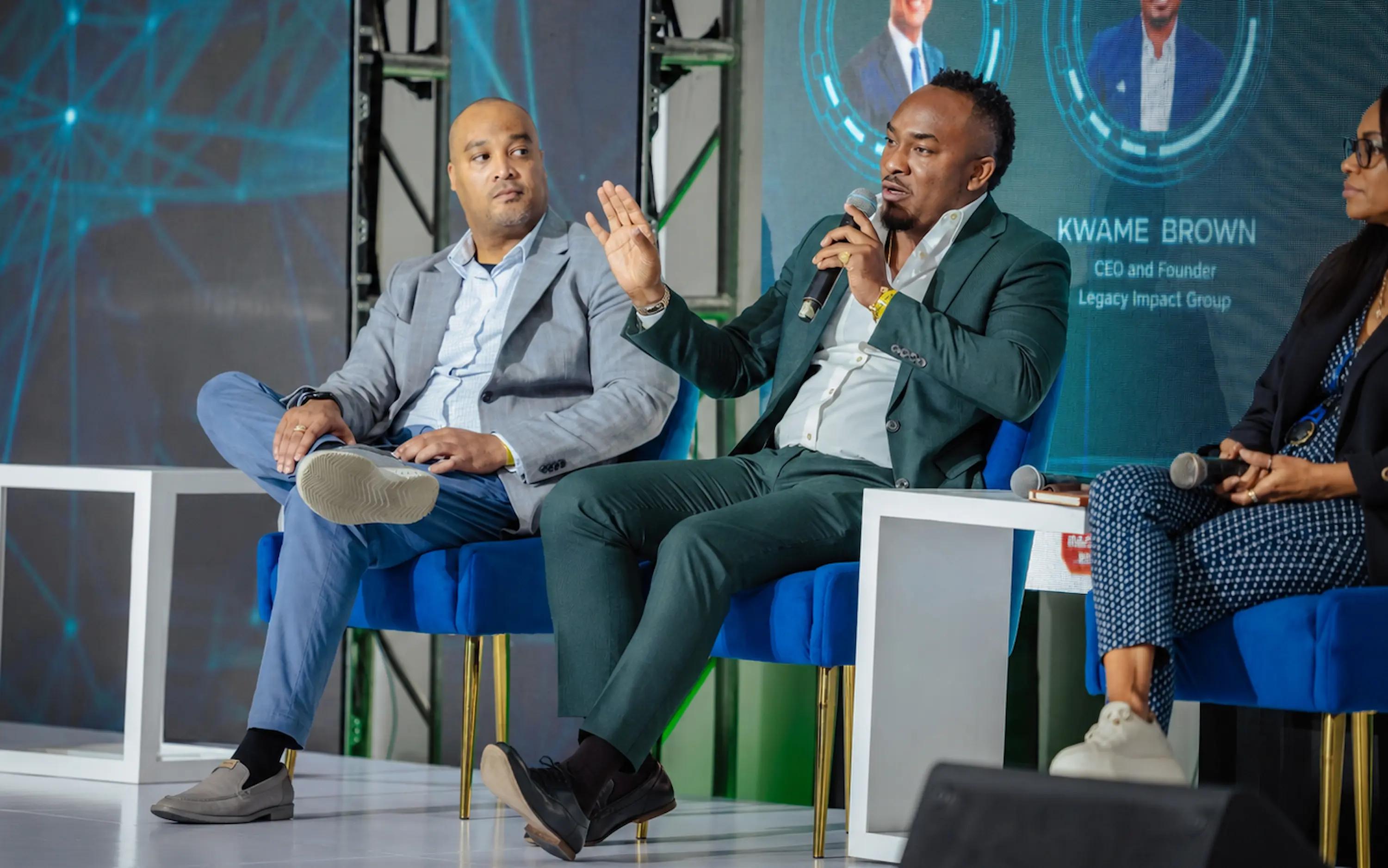 Kemal Brown, CEO of the Digita Global Group Inc, addressed attendees at the recent Transcend AI Consulting AI and the Future of Work Business Conference.