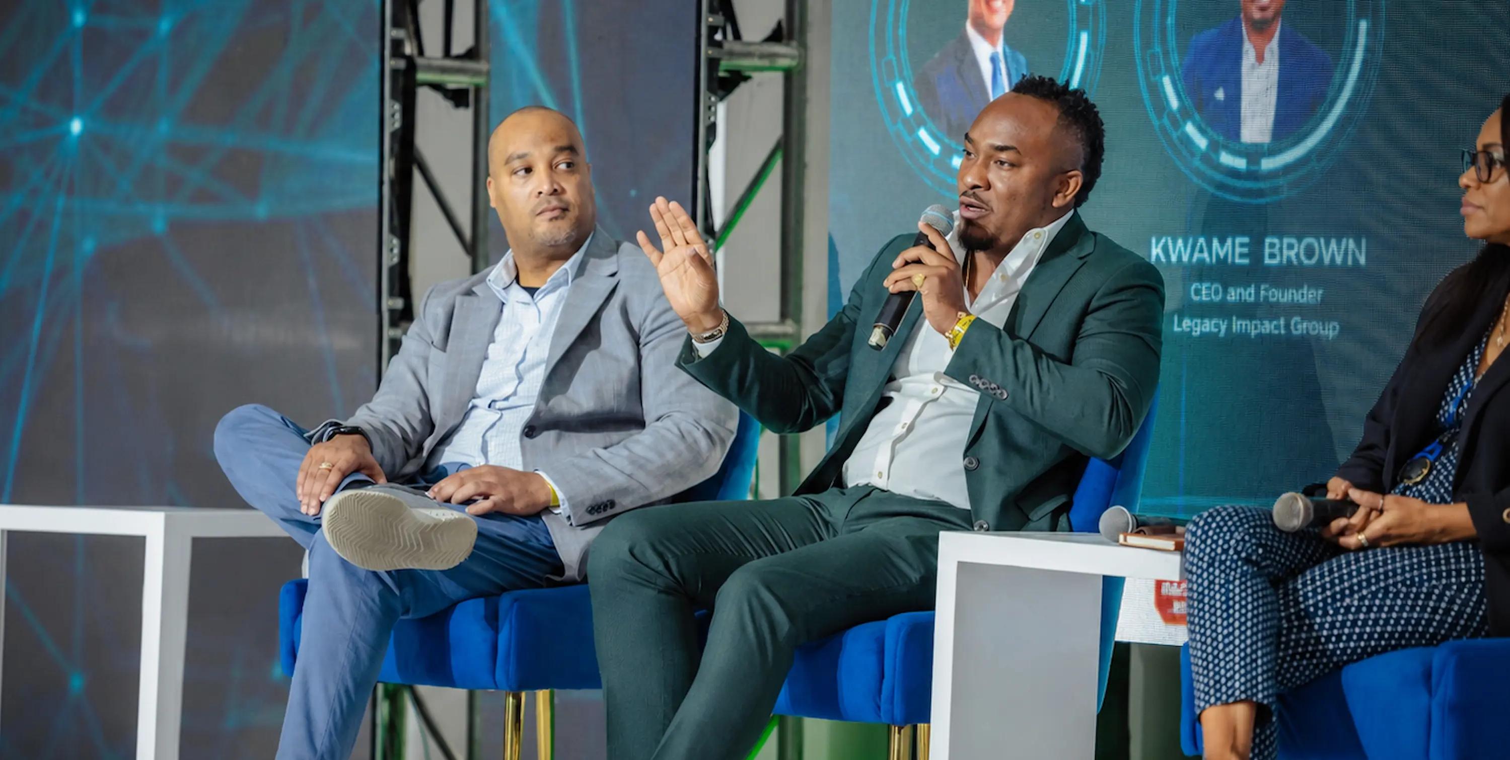Kemal Brown, CEO of the Digita Global Group Inc, addressed attendees at the recent Transcend AI Consulting AI and the Future of Work Business Conference.