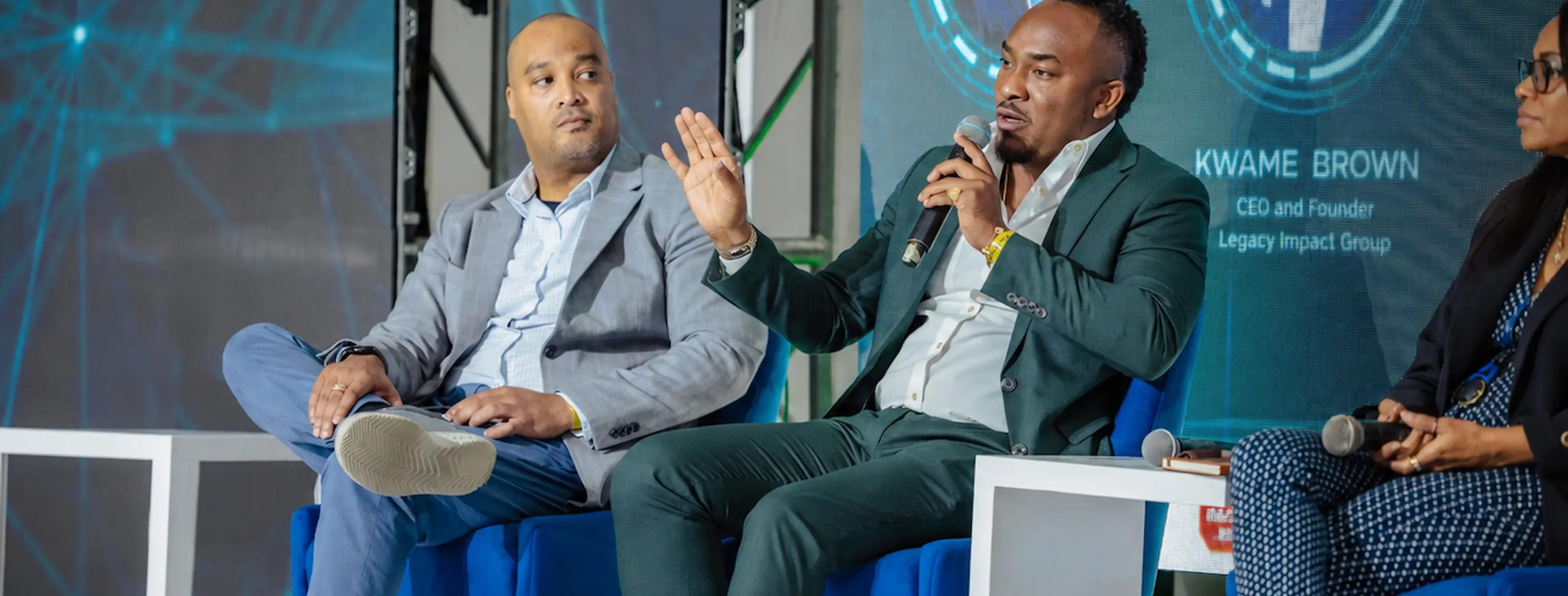 Kemal Brown, CEO of the Digita Global Group Inc, addressed attendees at the recent Transcend AI Consulting AI and the Future of Work Business Conference.