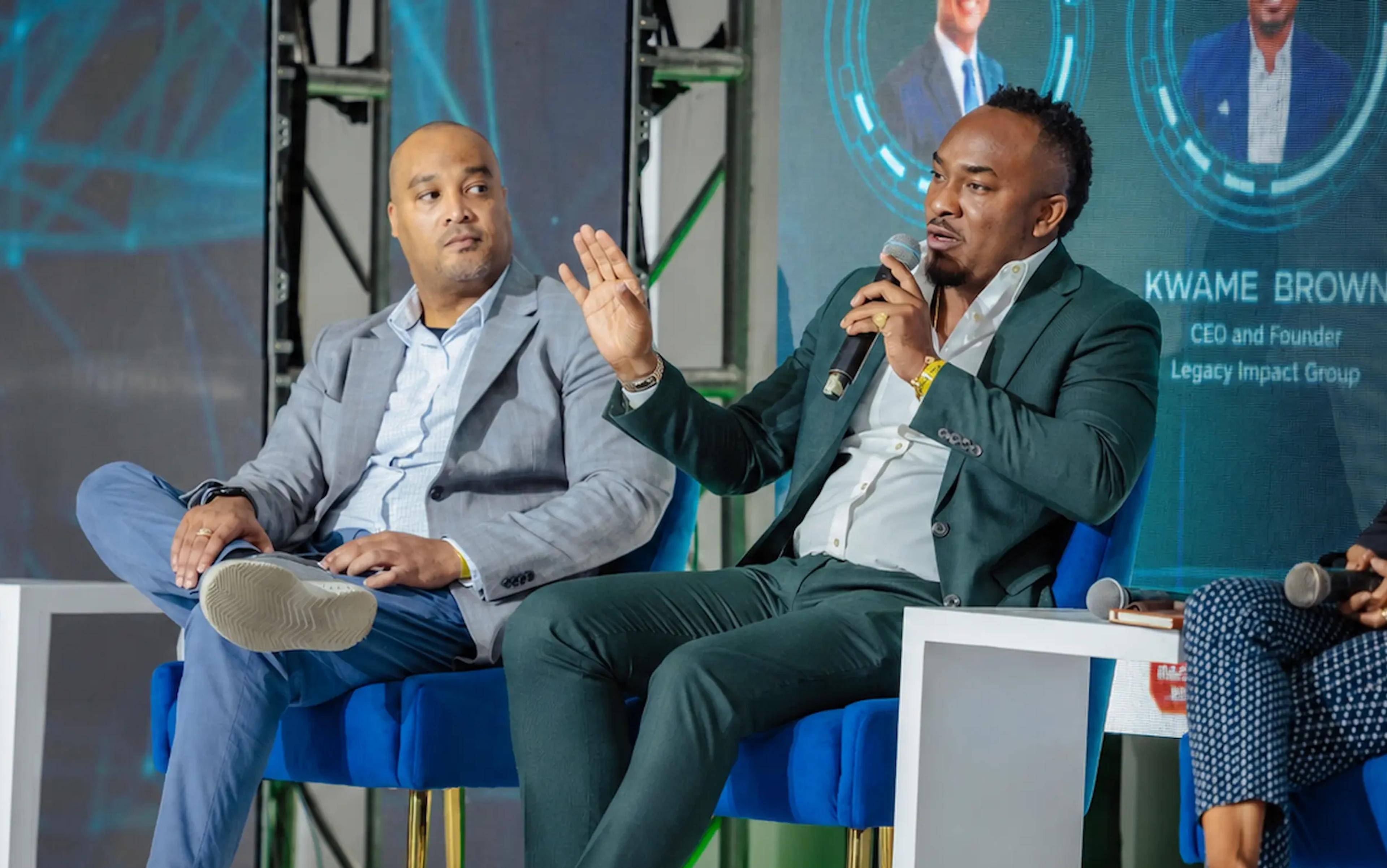 Kemal Brown, CEO of the Digita Global Group Inc, addressed attendees at the recent Transcend AI Consulting AI and the Future of Work Business Conference.