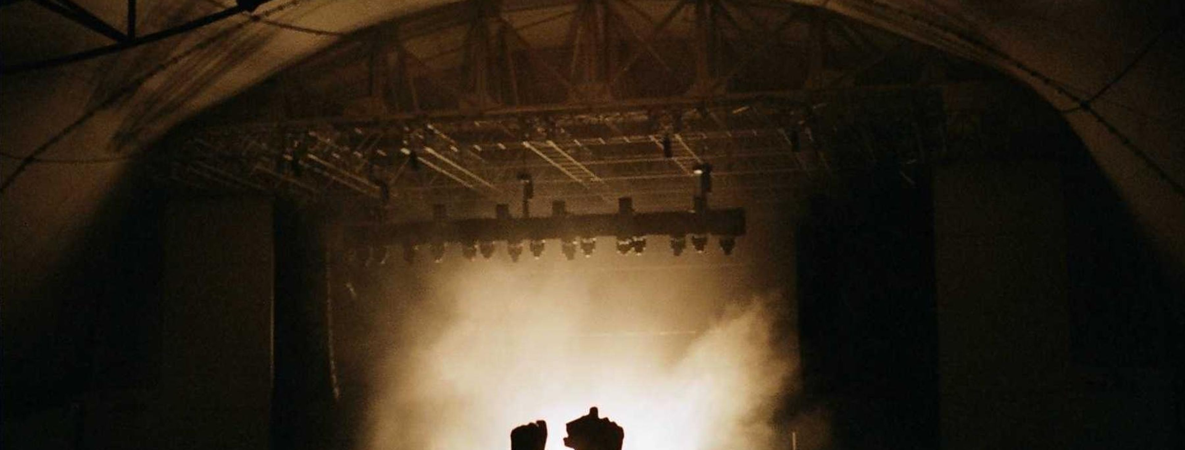 Flood-prone neighborhood near a river after heavy rain