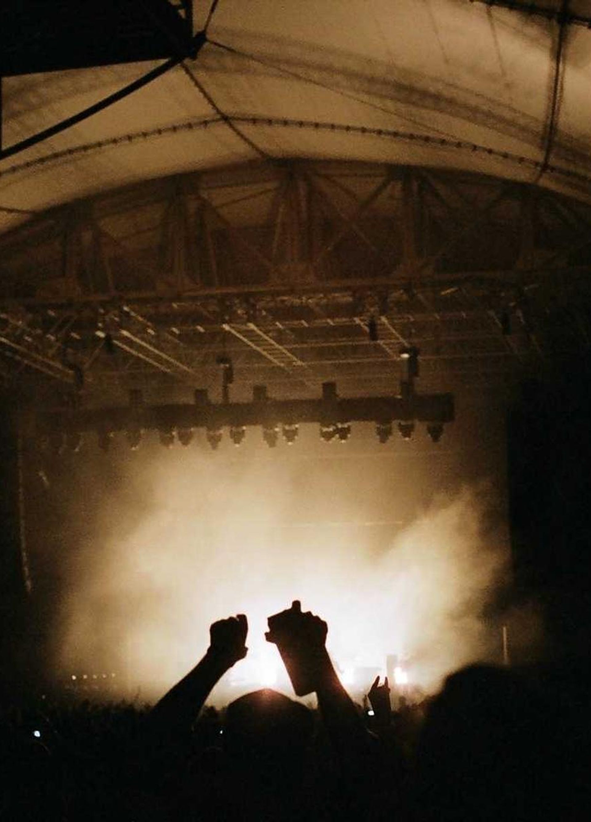 Flood-prone neighborhood near a river after heavy rain