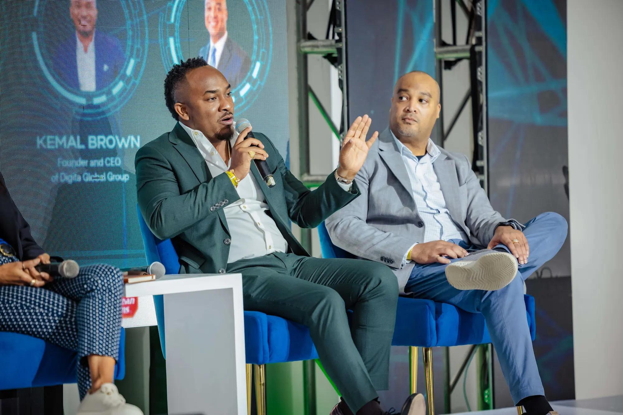 Kemal Brown, CEO of the Digita Global Group Inc, addressed attendees at the recent Transcend AI Consulting AI and the Future of Work Business Conference.