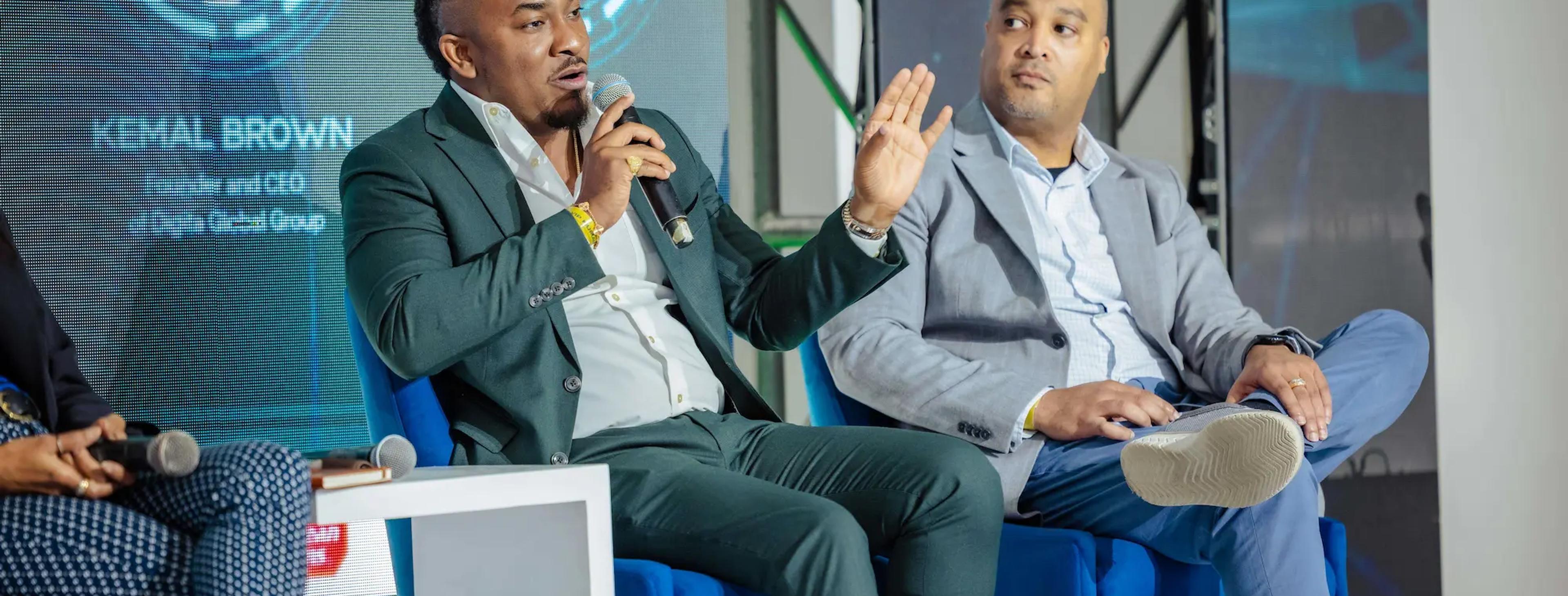 Kemal Brown, CEO of the Digita Global Group Inc, addressed attendees at the recent Transcend AI Consulting AI and the Future of Work Business Conference.