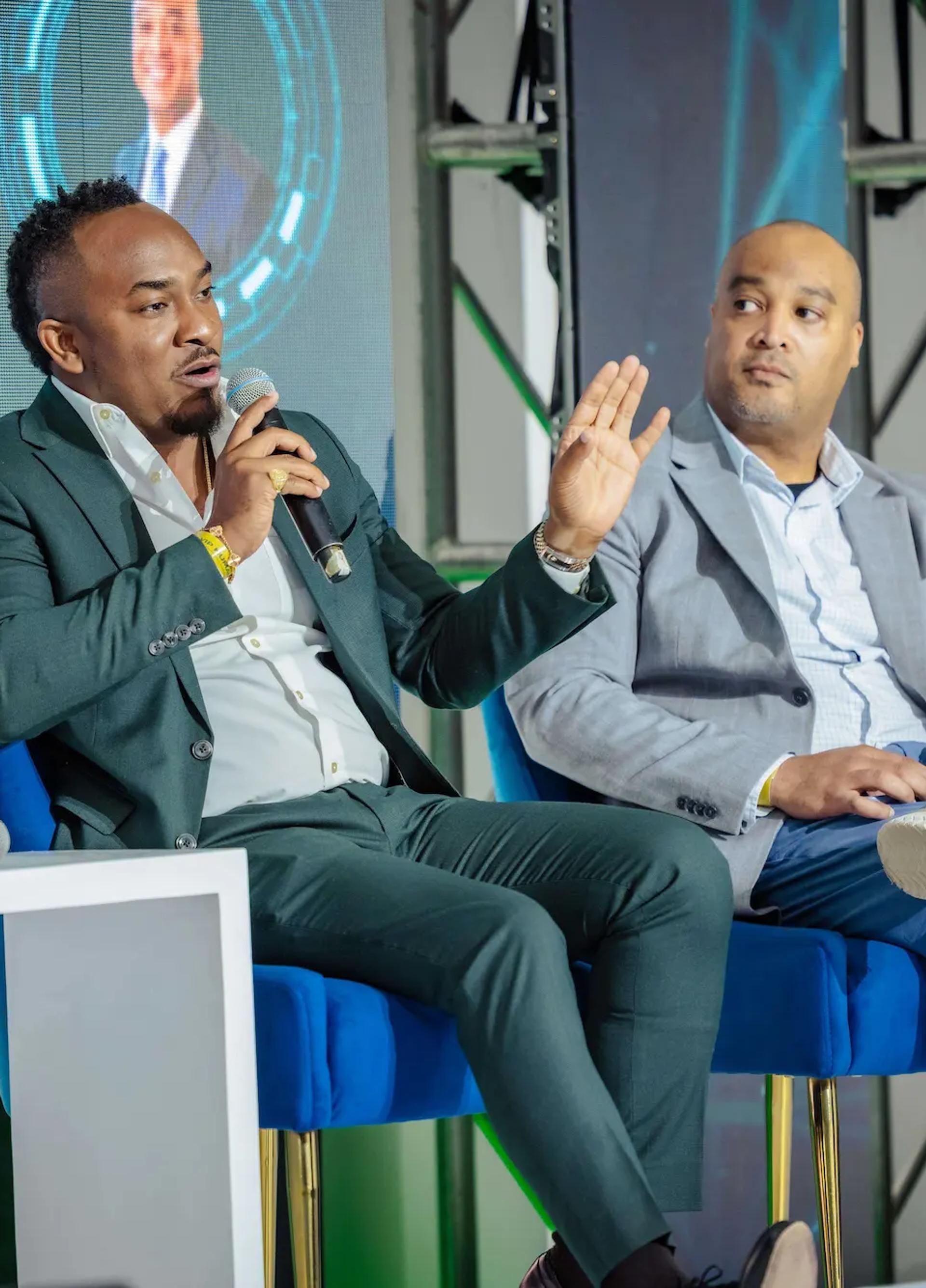 Kemal Brown, CEO of the Digita Global Group Inc, addressed attendees at the recent Transcend AI Consulting AI and the Future of Work Business Conference.