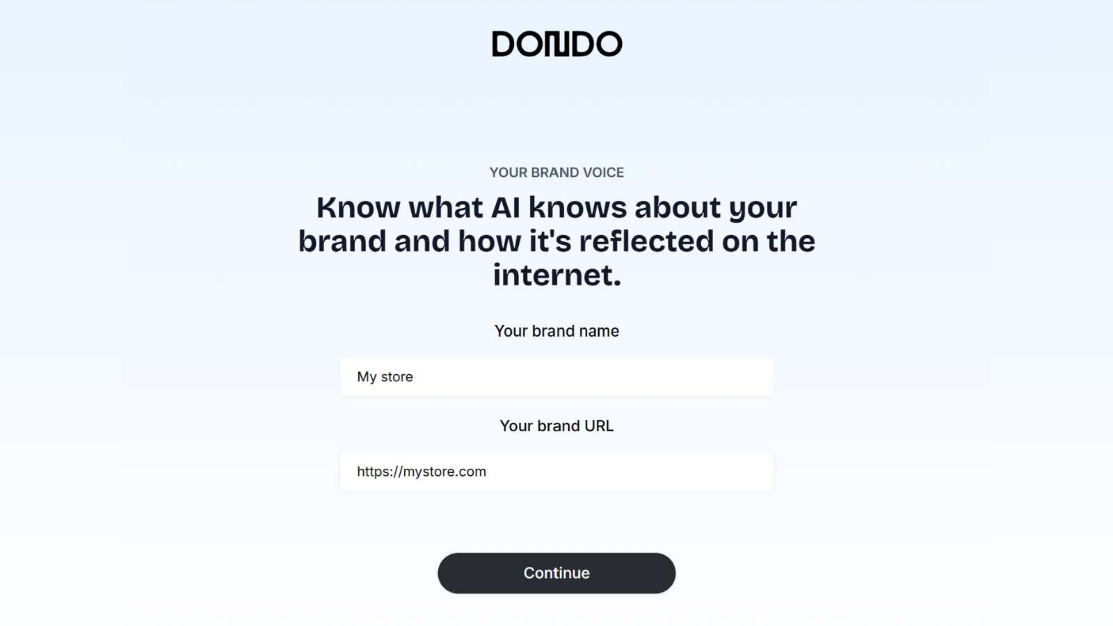 Dondo AI generator for brand voice