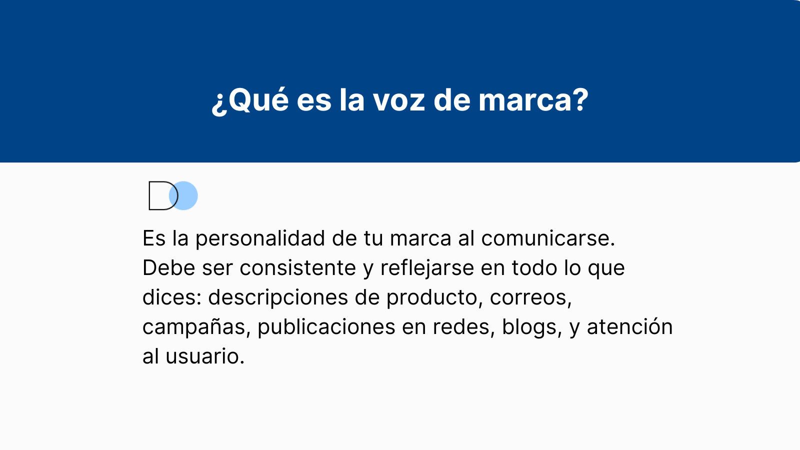 infografía ¿qué es la voz de marca?