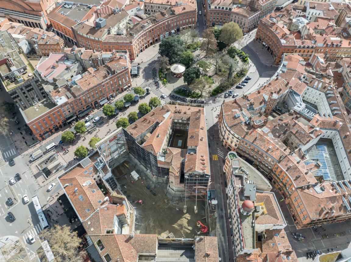 chantier vu du ciel