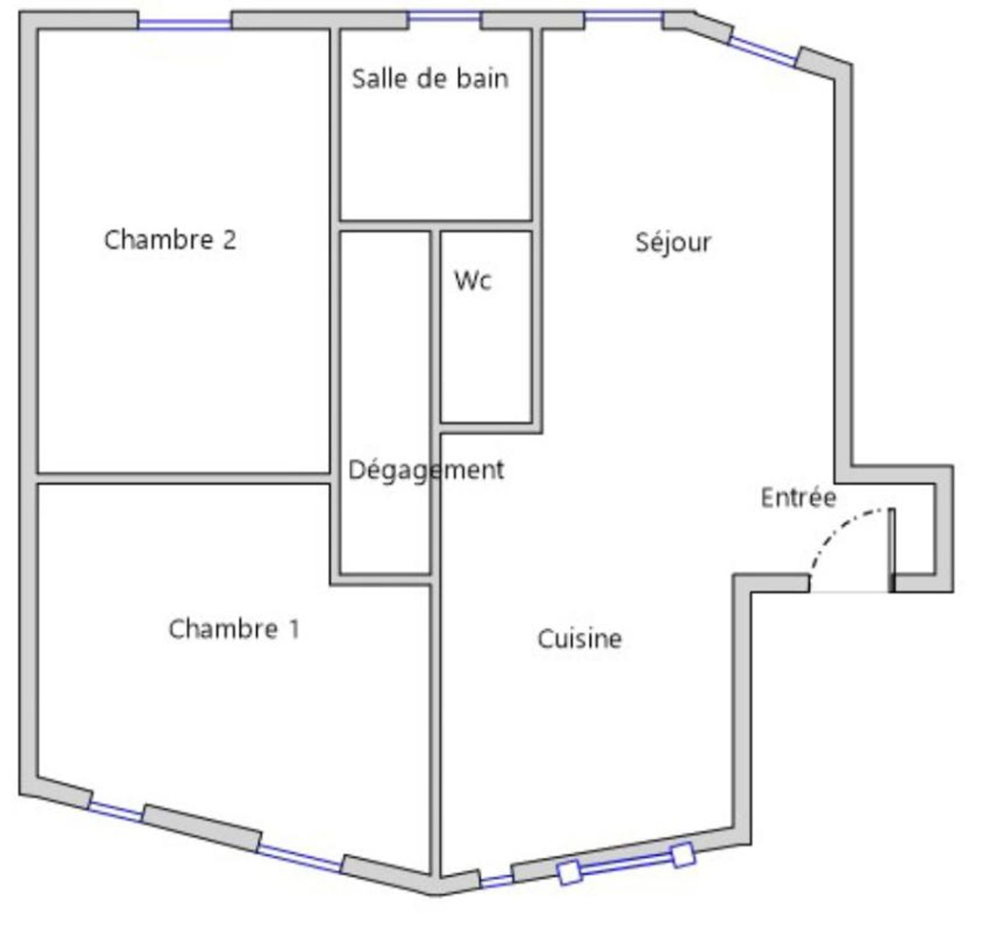 T3 non meublé 71m², rue de Rennes - Paris (6)