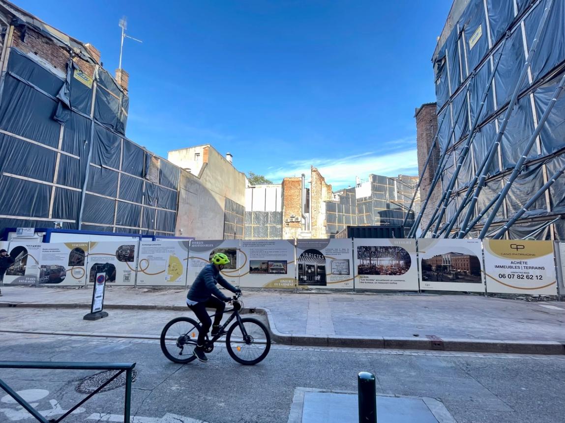 chantier côté rue d'Austerlitz