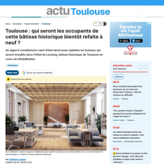 article de presse Hotel de Lestang