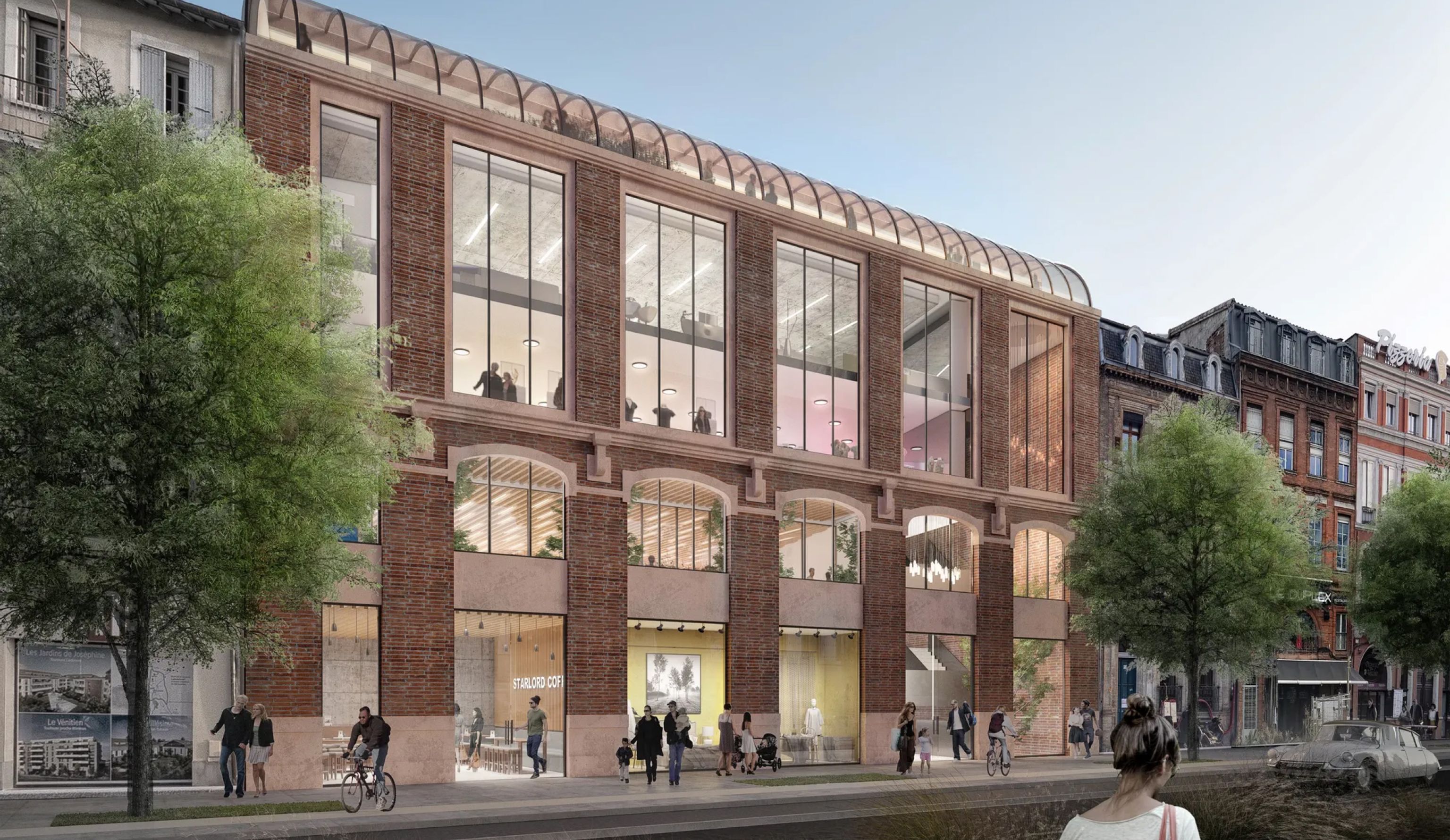Vue 3D projet 28 allées Jean Jaurès Toulouse