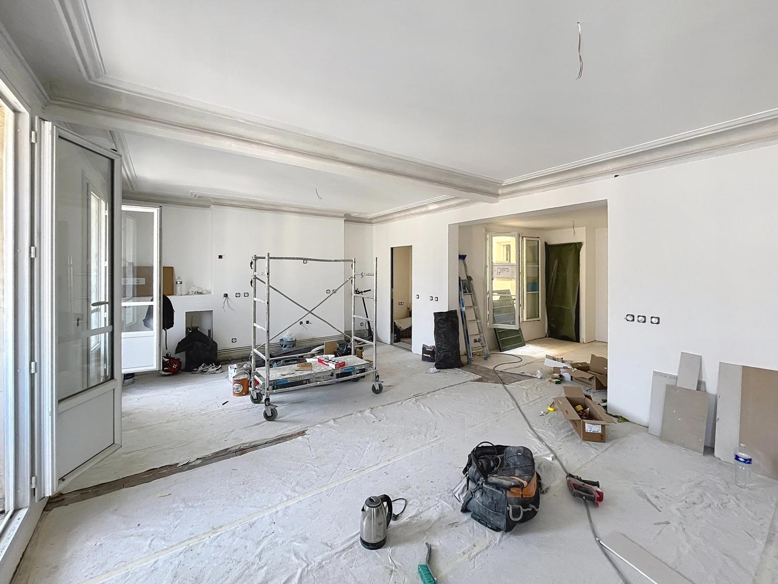 séjour T5 en travaux