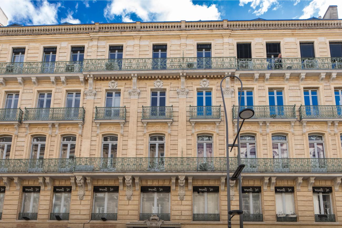 façade de l'immeuble 36 alsace lorraine toulouse