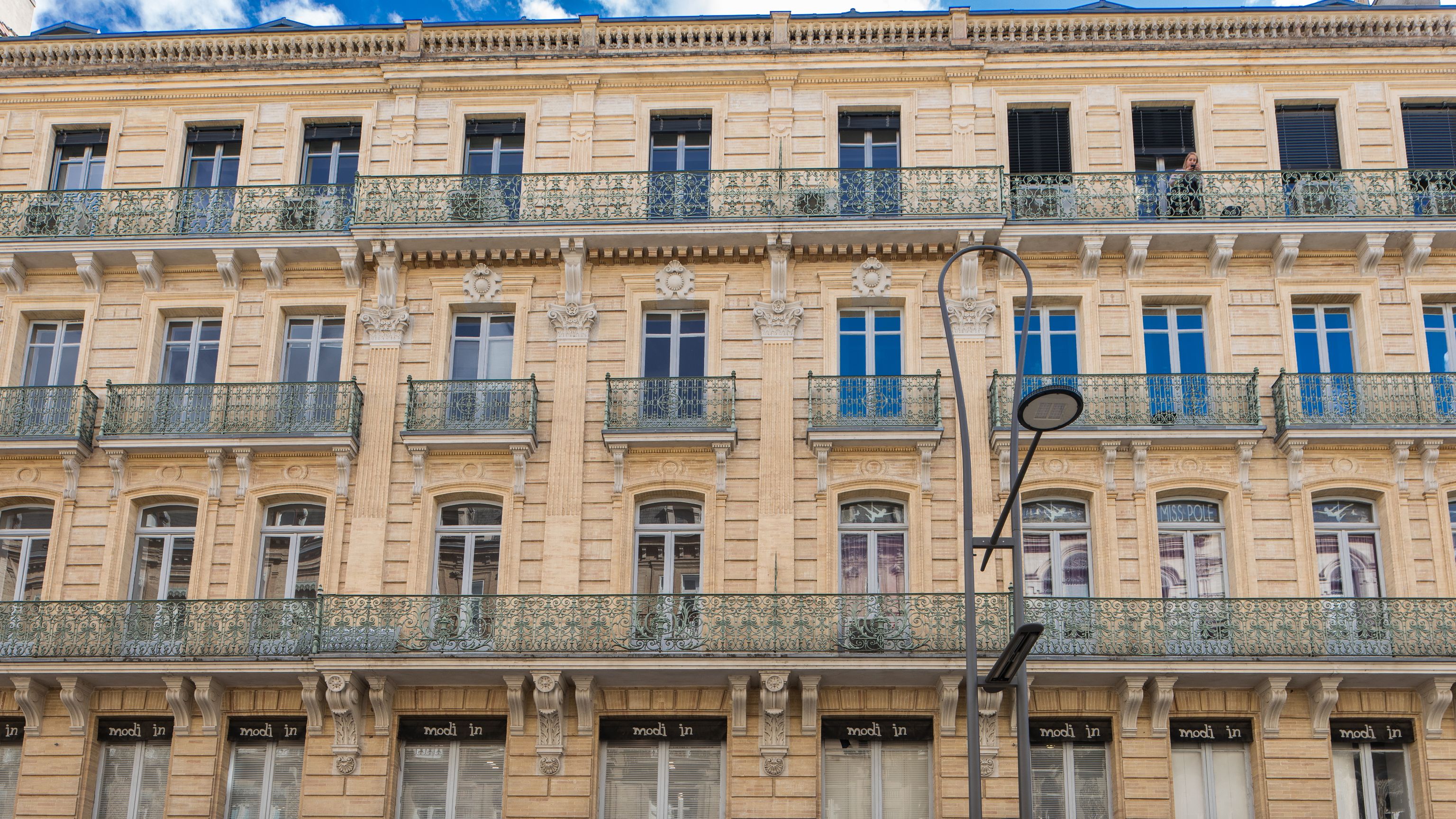façade de l'immeuble 36 alsace lorraine toulouse