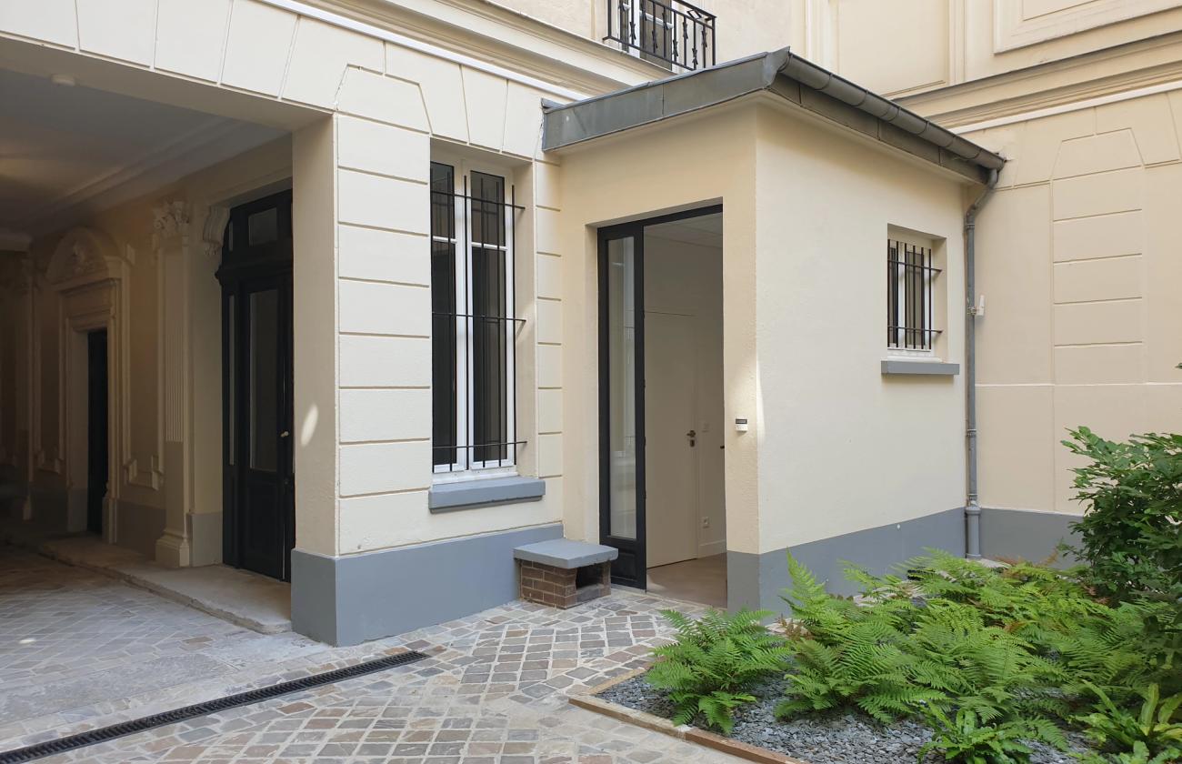 cour intérieure immeuble caso patrimoine Paris