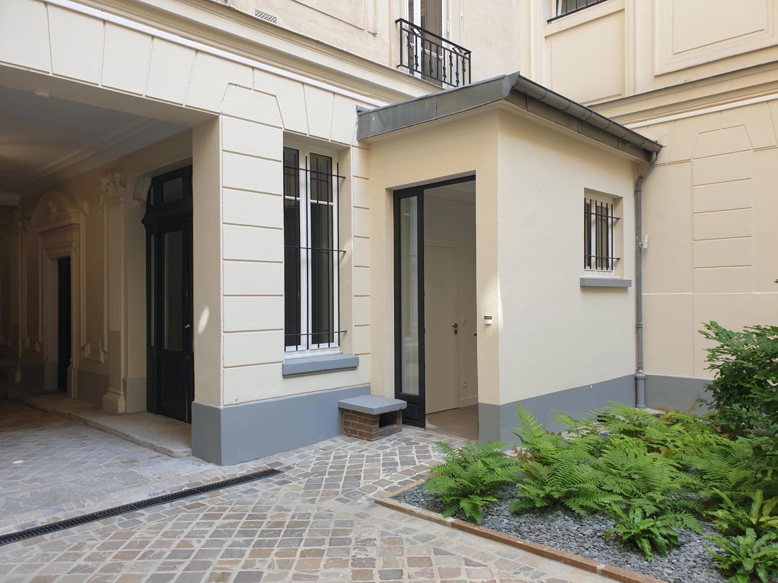 cour intérieure immeuble caso patrimoine Paris