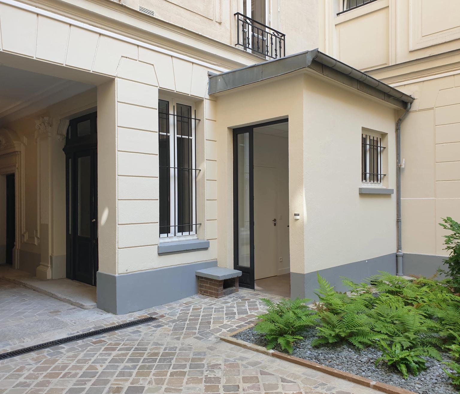 cour intérieure immeuble caso patrimoine Paris