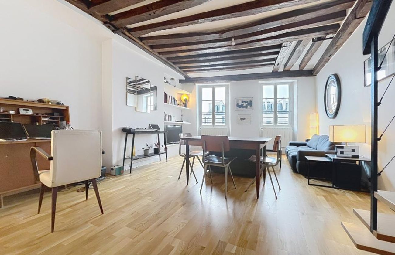 T2, non meublé 65m² (80m² au sol) - Rue Saint Antoine - Paris(4)
