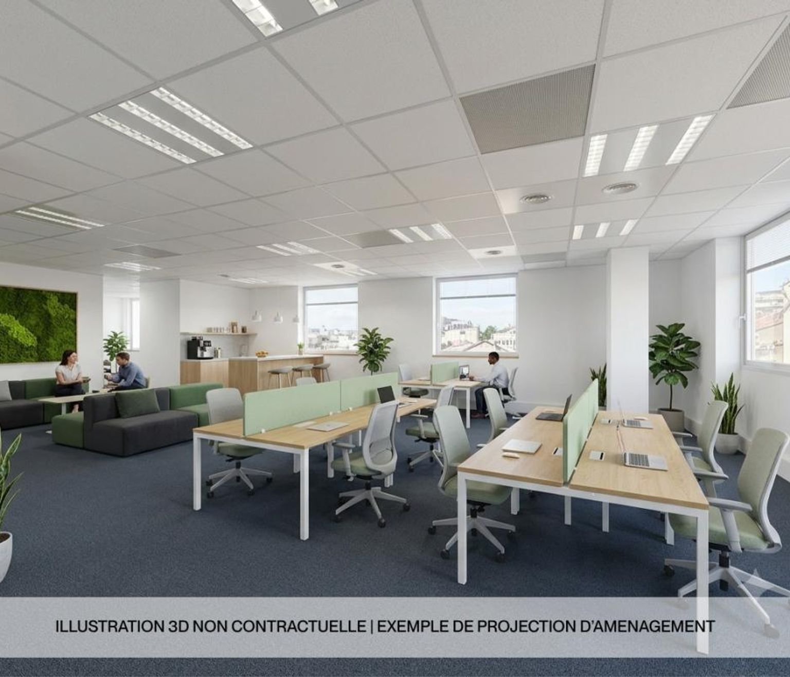 Bureaux à louer - 1033 m² - Toulouse Compans Caffarelli