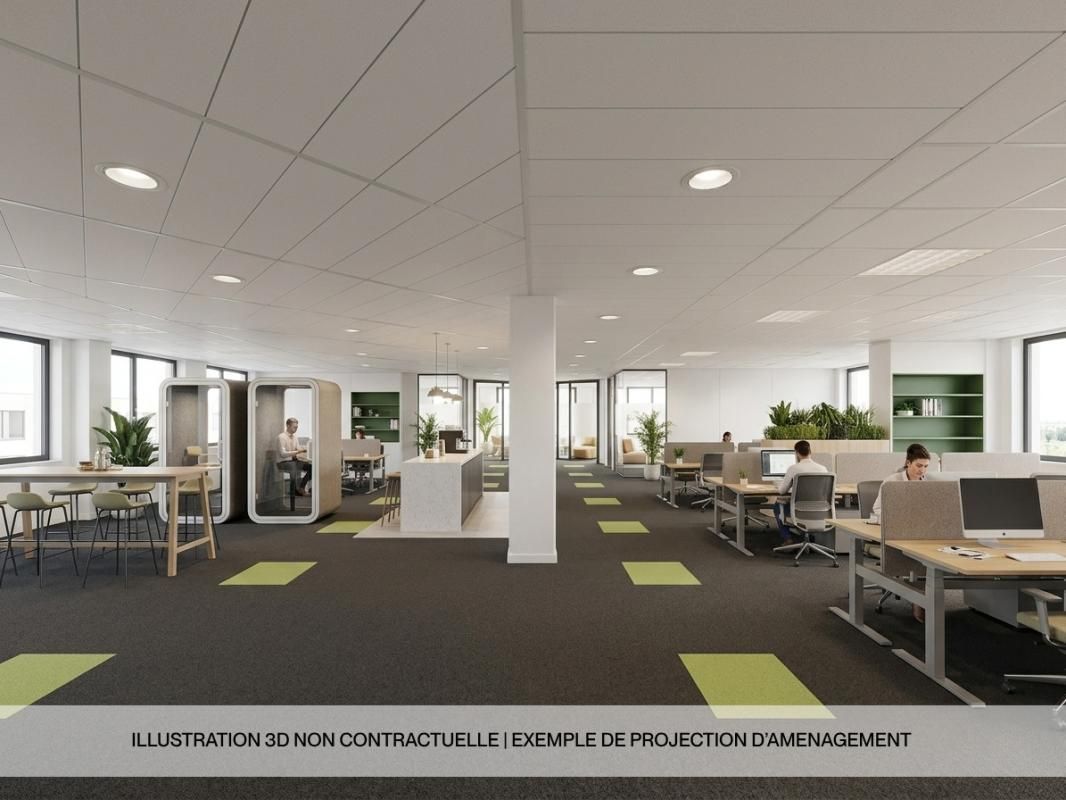 Bureaux à louer - 1033 m² - Toulouse Compans Caffarelli