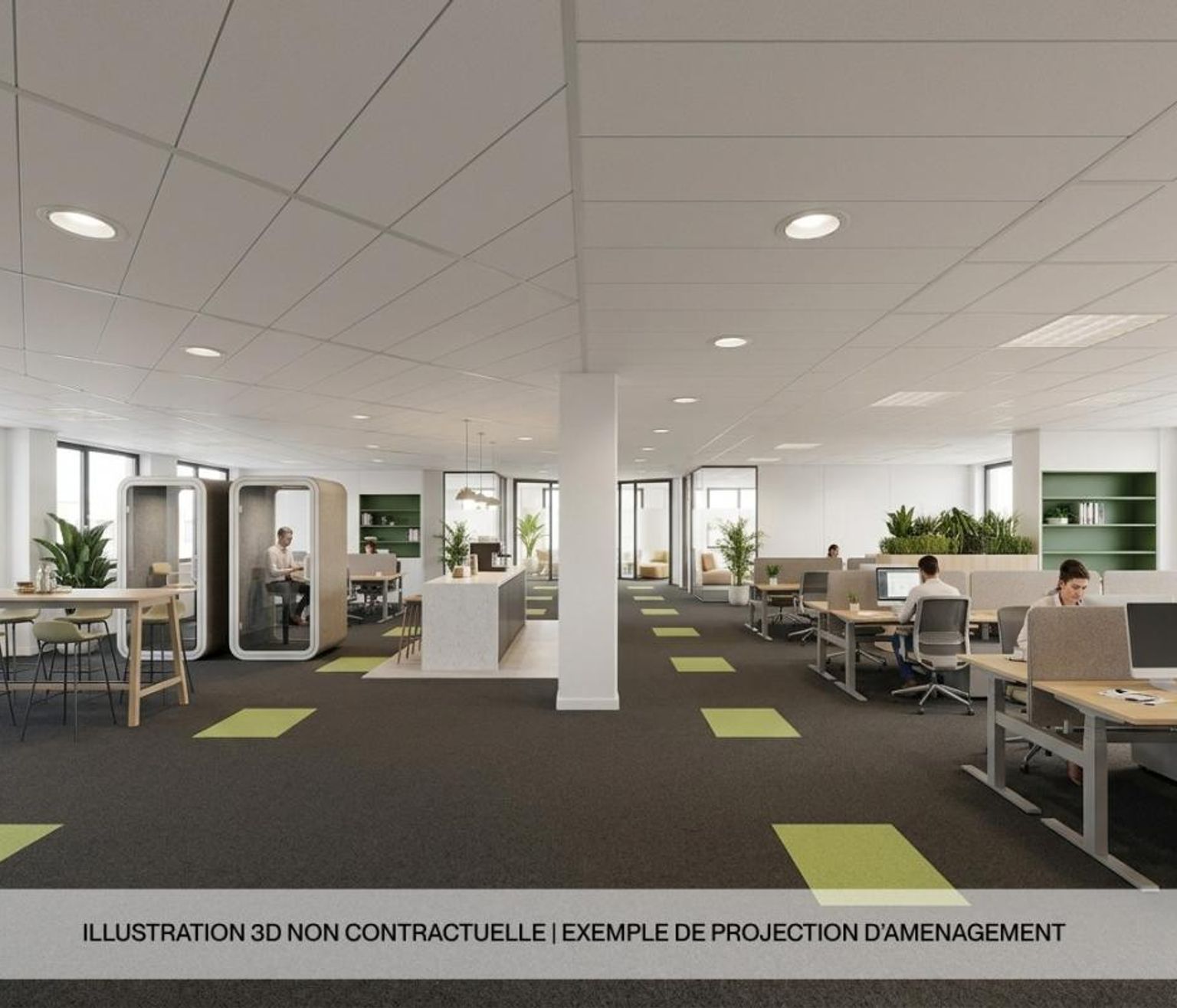 Bureaux à louer - 1033 m² - Toulouse Compans Caffarelli