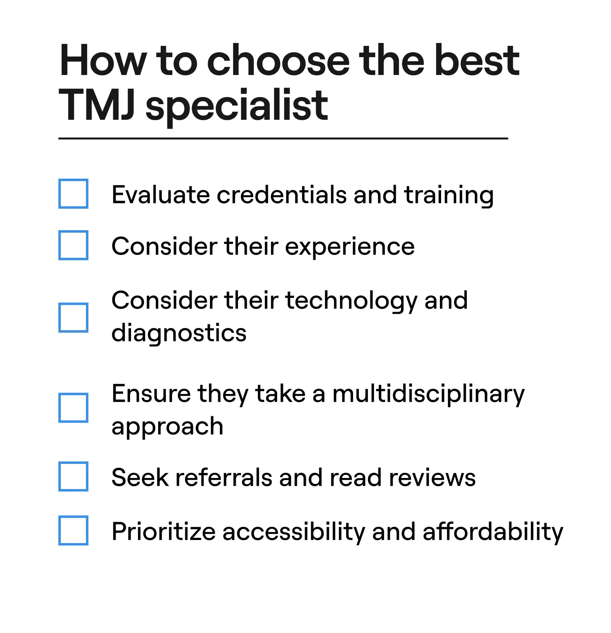 How to choose a TMJ specialist