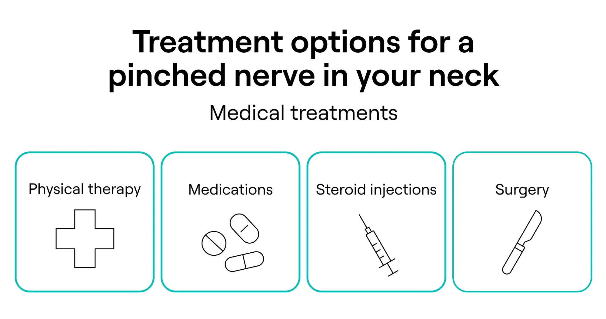 Medical treatments for a pinched nerve in your neck