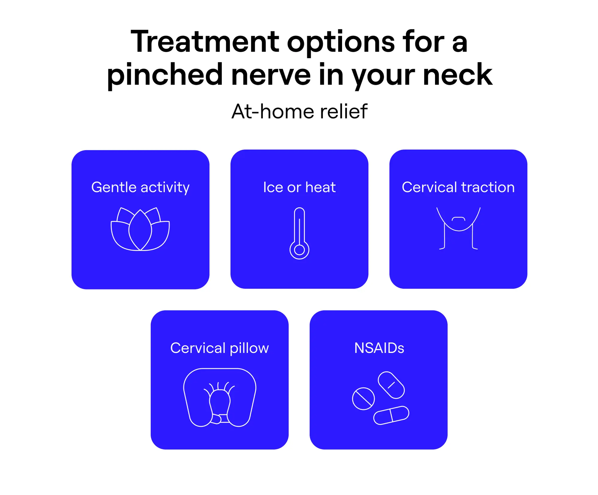 At-home relief for a pinched nerve in your neck
