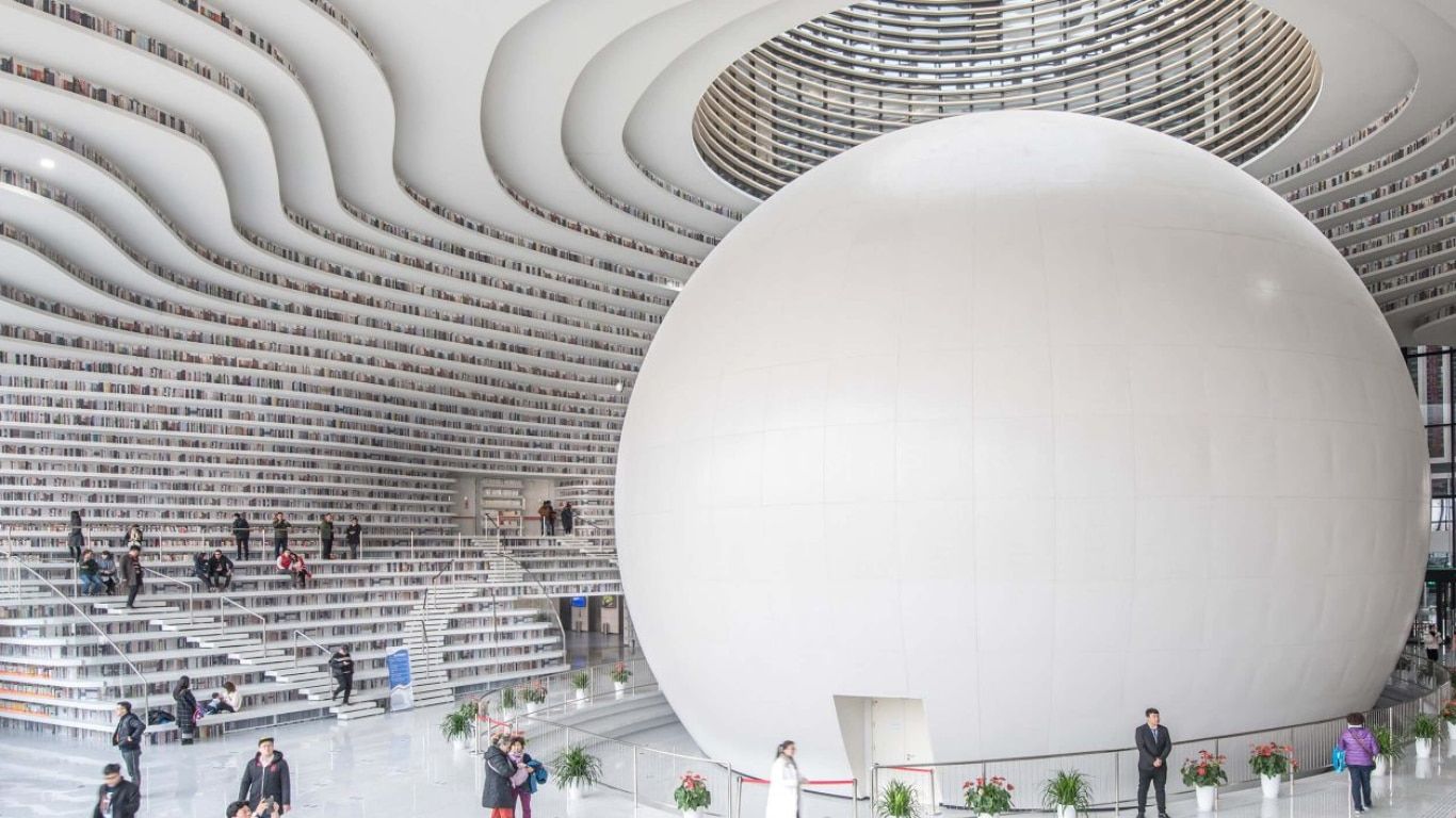Tianjin Binhai Library: The World's Coolest Home To 1.2 Million Books ...