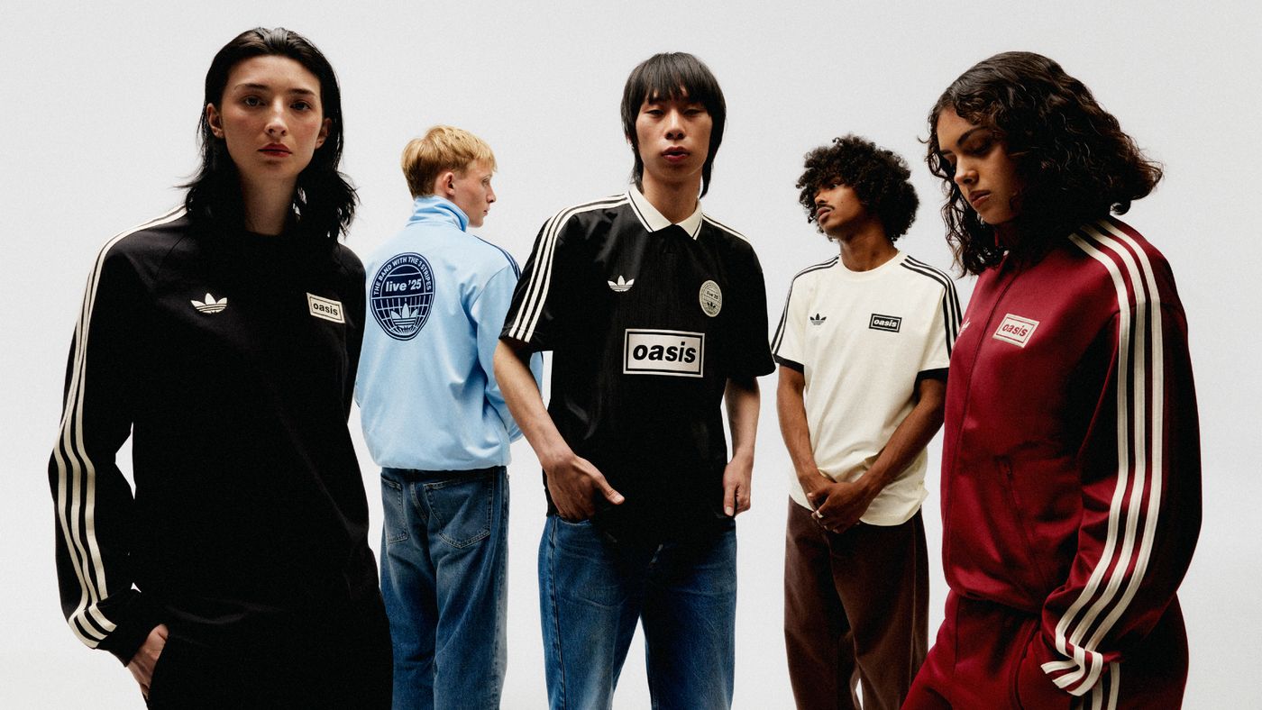 This Adidas x Oasis Collection Is Your Perfect Excuse To Dress Like It's  The 90s Again  Boss Hunting