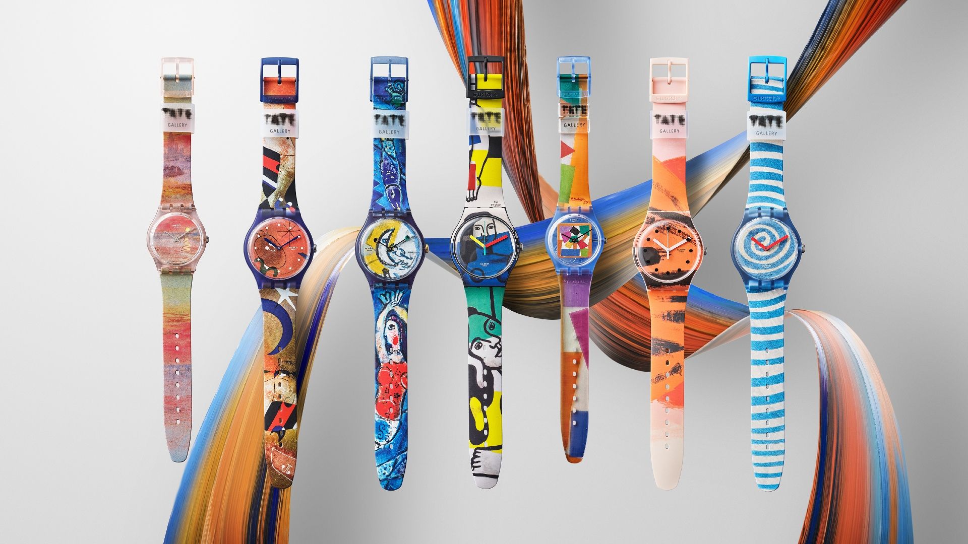 Swatch x Tate Galleryコレクション腕時計 The Swatch x Tate Gallery Collection Watches Are Literally