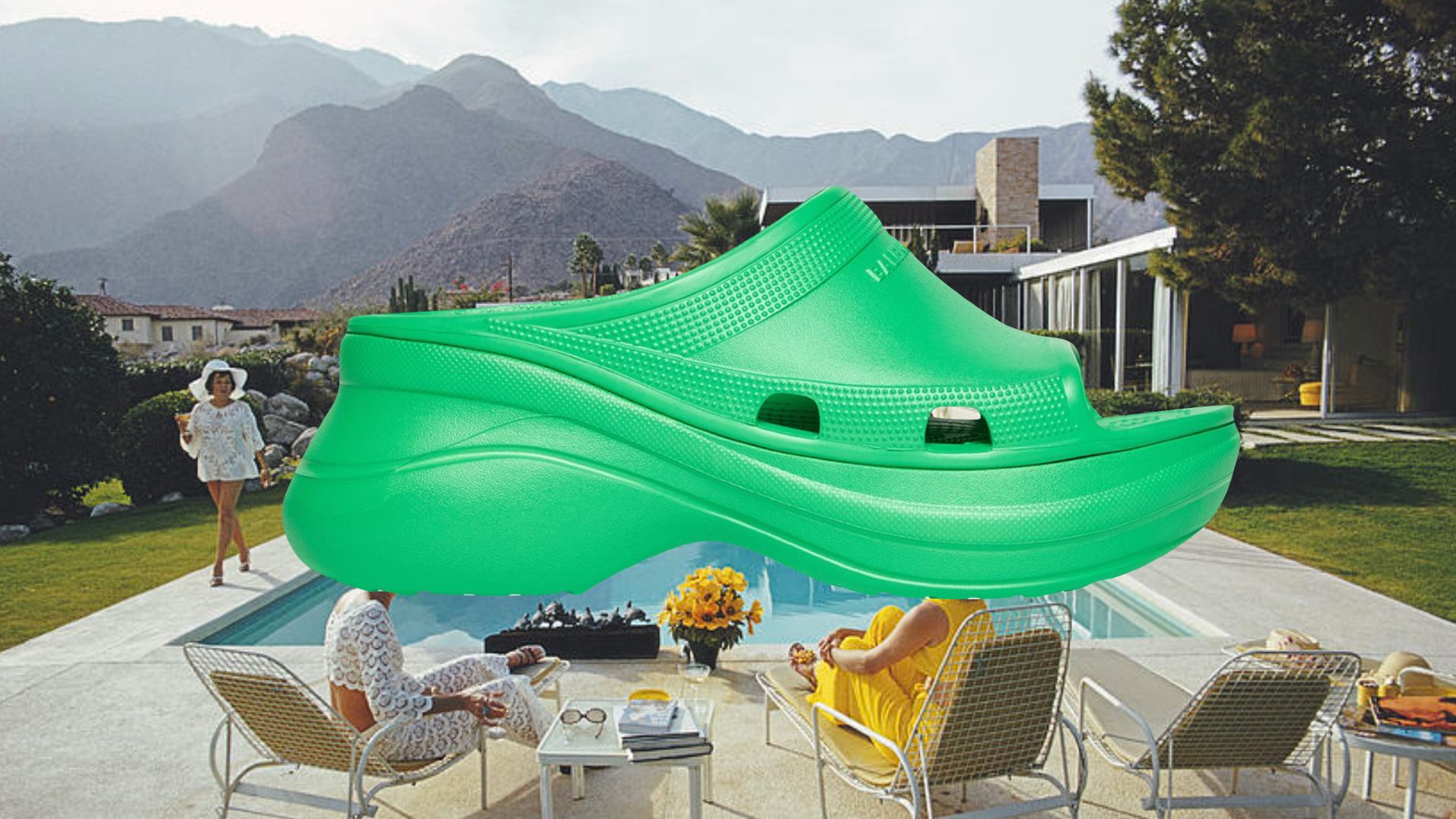 Balenciaga & Crocs Drop An Irresistible Pool Shoe For People  display picture 2