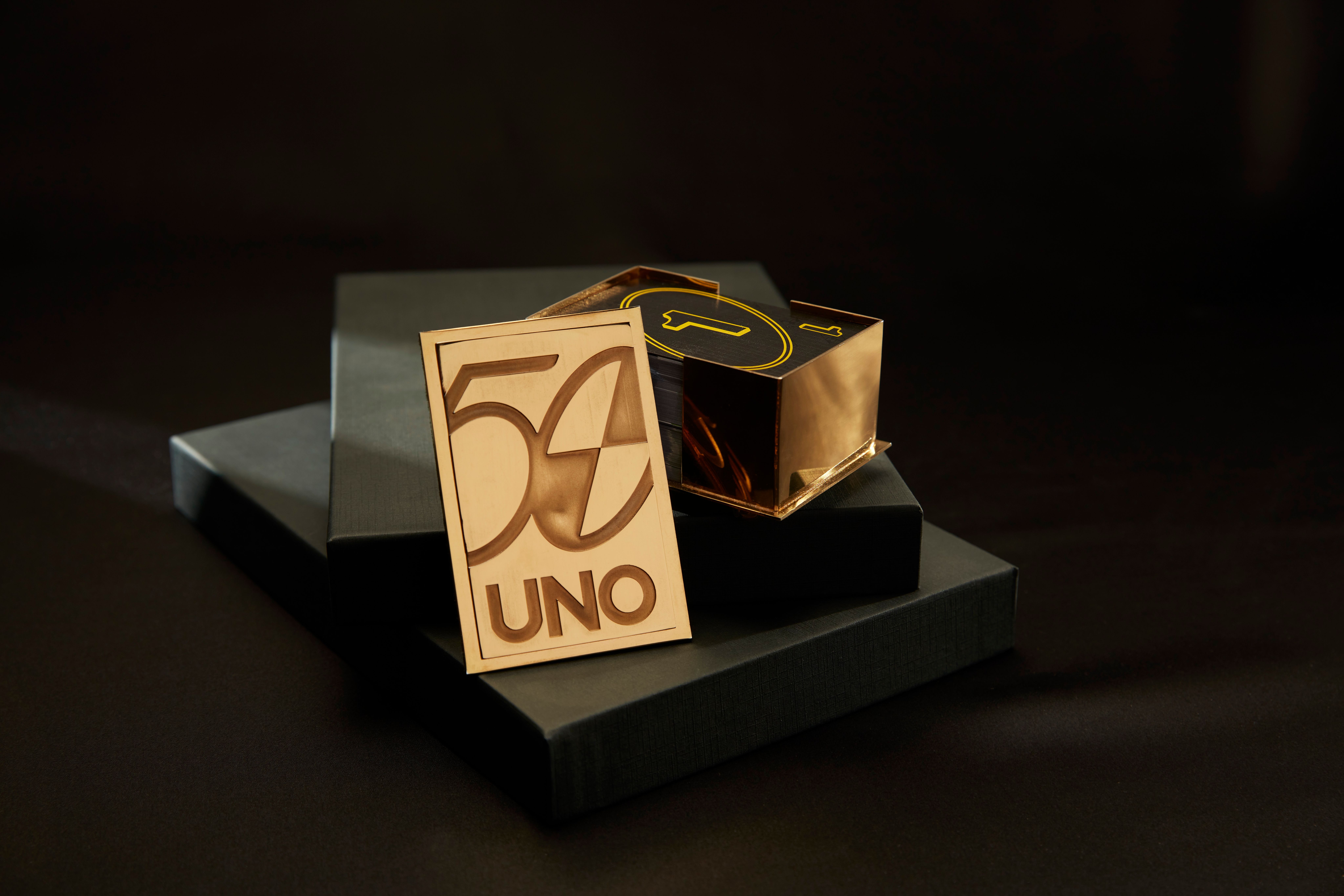 UNO Gold Playing Card Holder